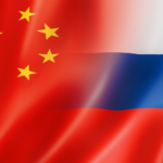 Chinese & Russian flags