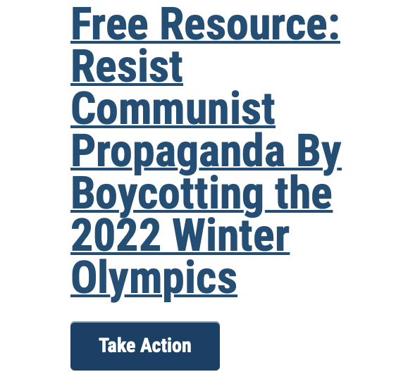 Free Resource: Boycott the Olympics