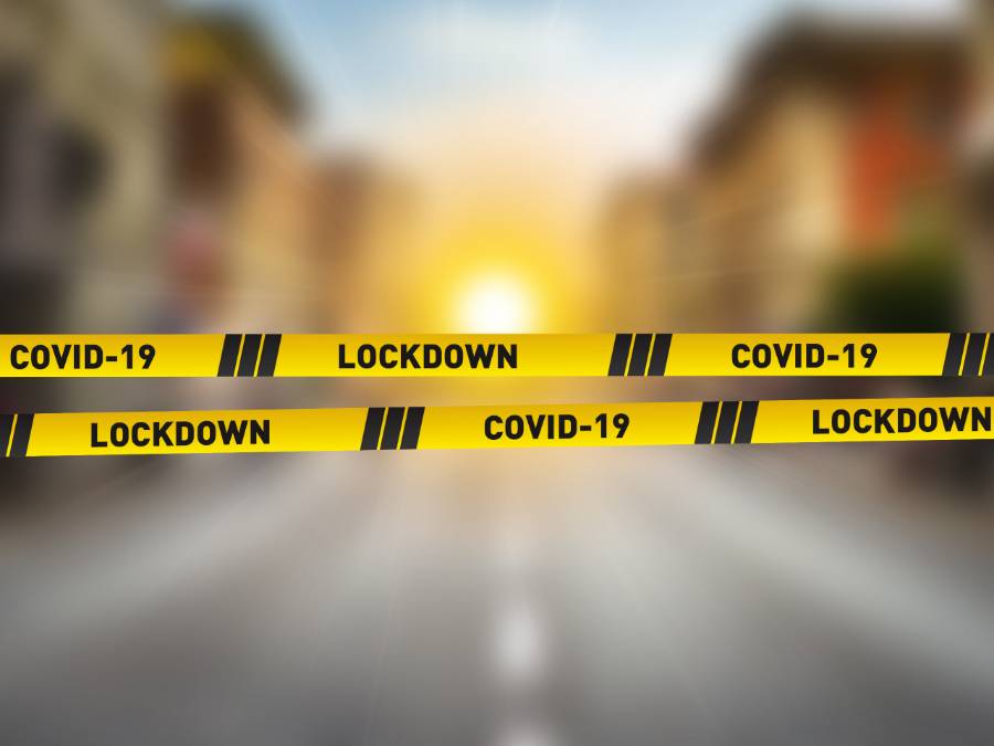 COVID-19 Lockdown - yellow tape