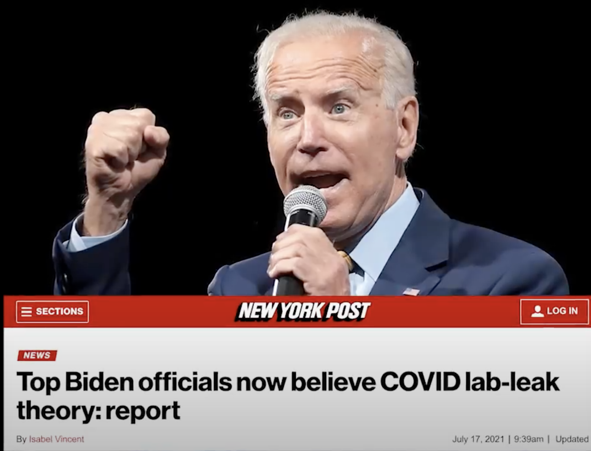 Biden Administration Virus Lab leak conspiracy