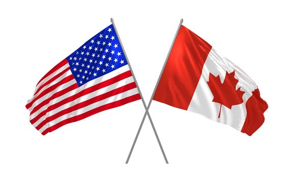 USA - Canada Flag