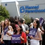 pro-life protesters at St Louis Planned Parenthood