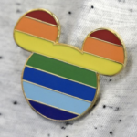 Mickey shaped Rainbow LGBT Pin