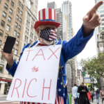 Uncle Sam Protester - Tax the Rich