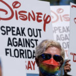 Disney protester Don't Say Gay bill