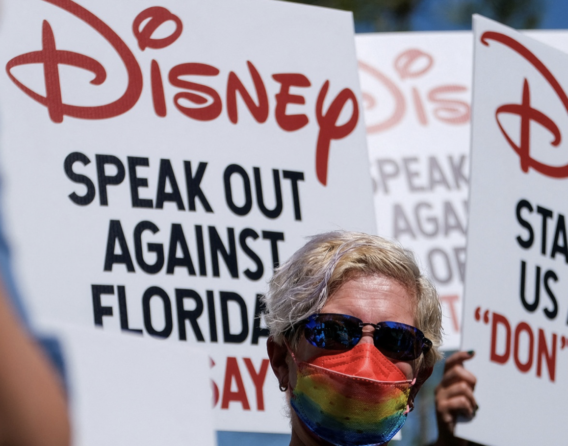 Disney protester Don't Say Gay bill