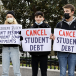 Students protest student loan debt