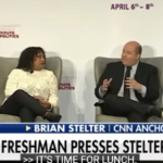 college freshman questions Stelter on bias