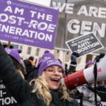 Pro-life protesters at Court house