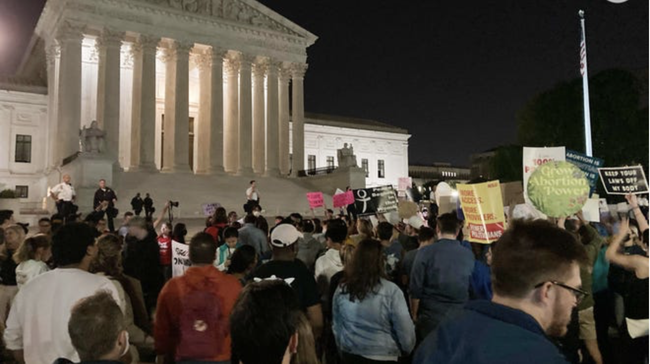 Pro-Abortion protesters at SCOTUS