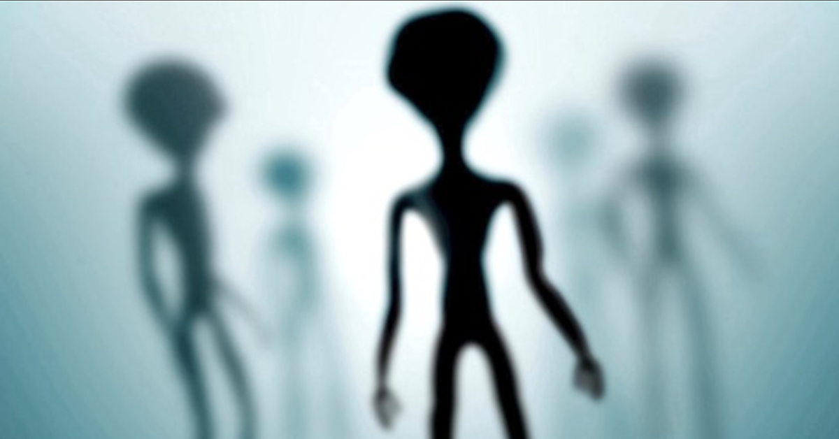 blurred space aliens