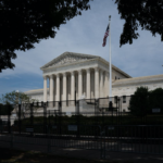 SCOTUS Supreme Court Bldg behind fence