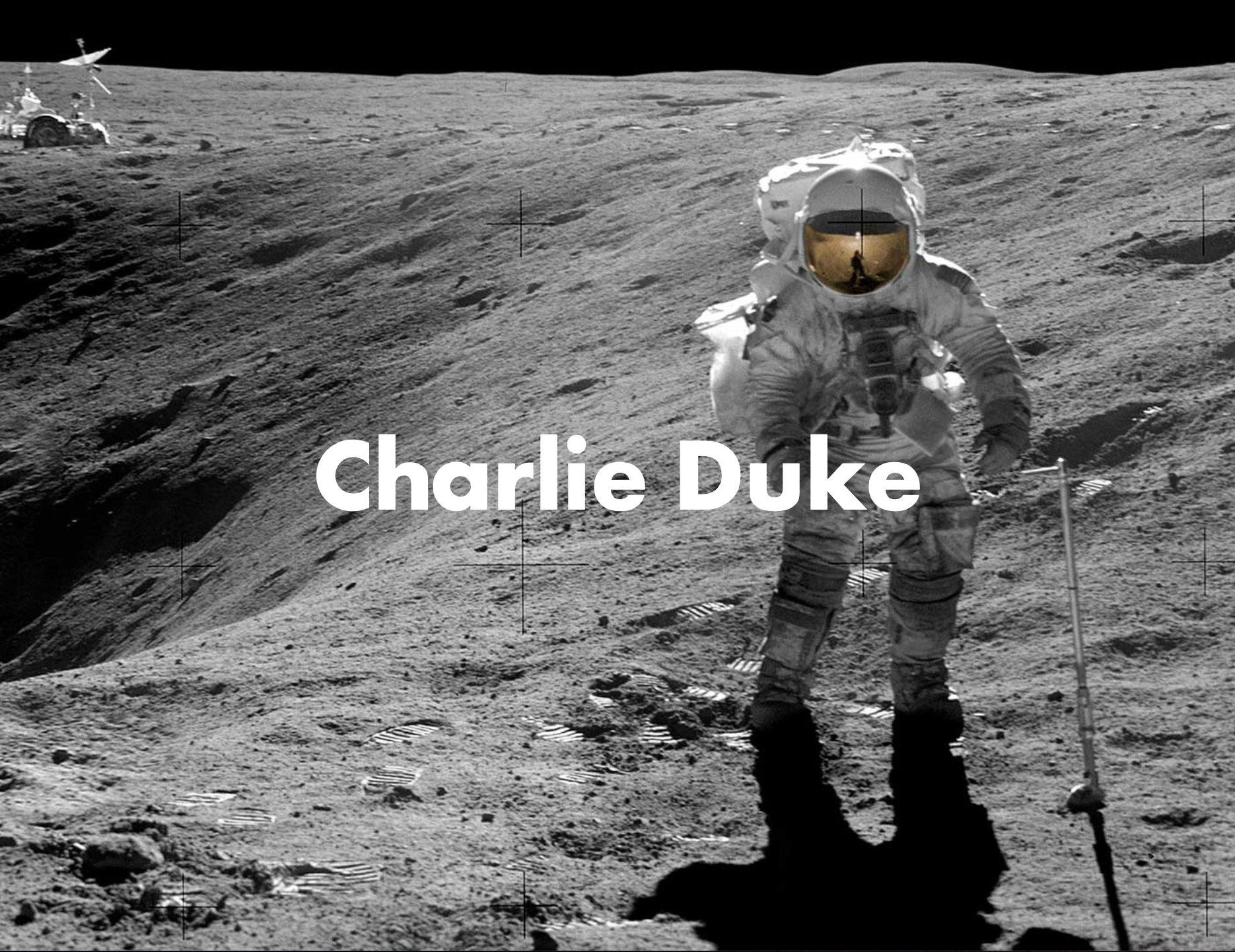 Charlie Duke on the Moon