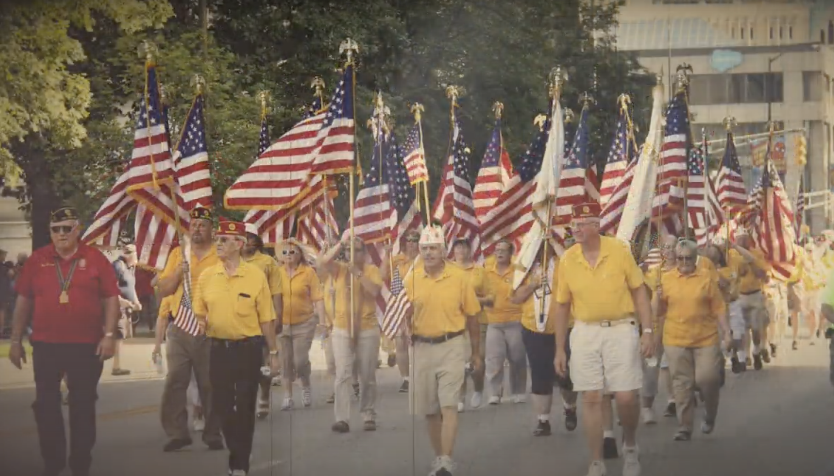 veterans march in parade 4th of July