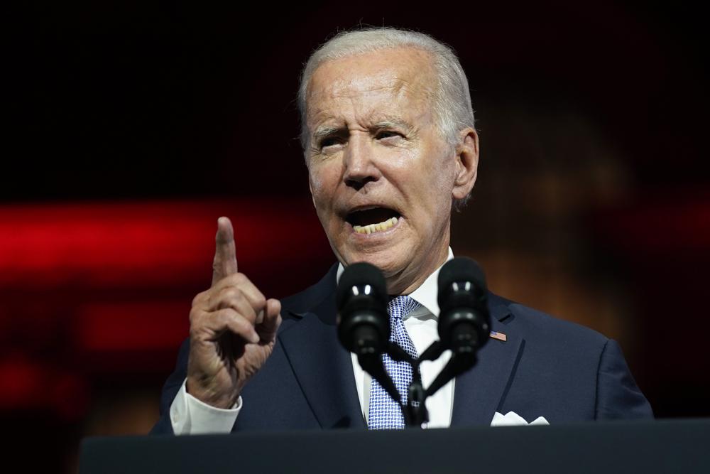 Biden speech - angry finger pointing