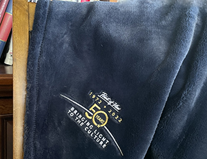Blanket with 50th Logo