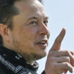 Elon Musk gestures