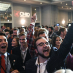 JD Vance (OH) supporters celebrate