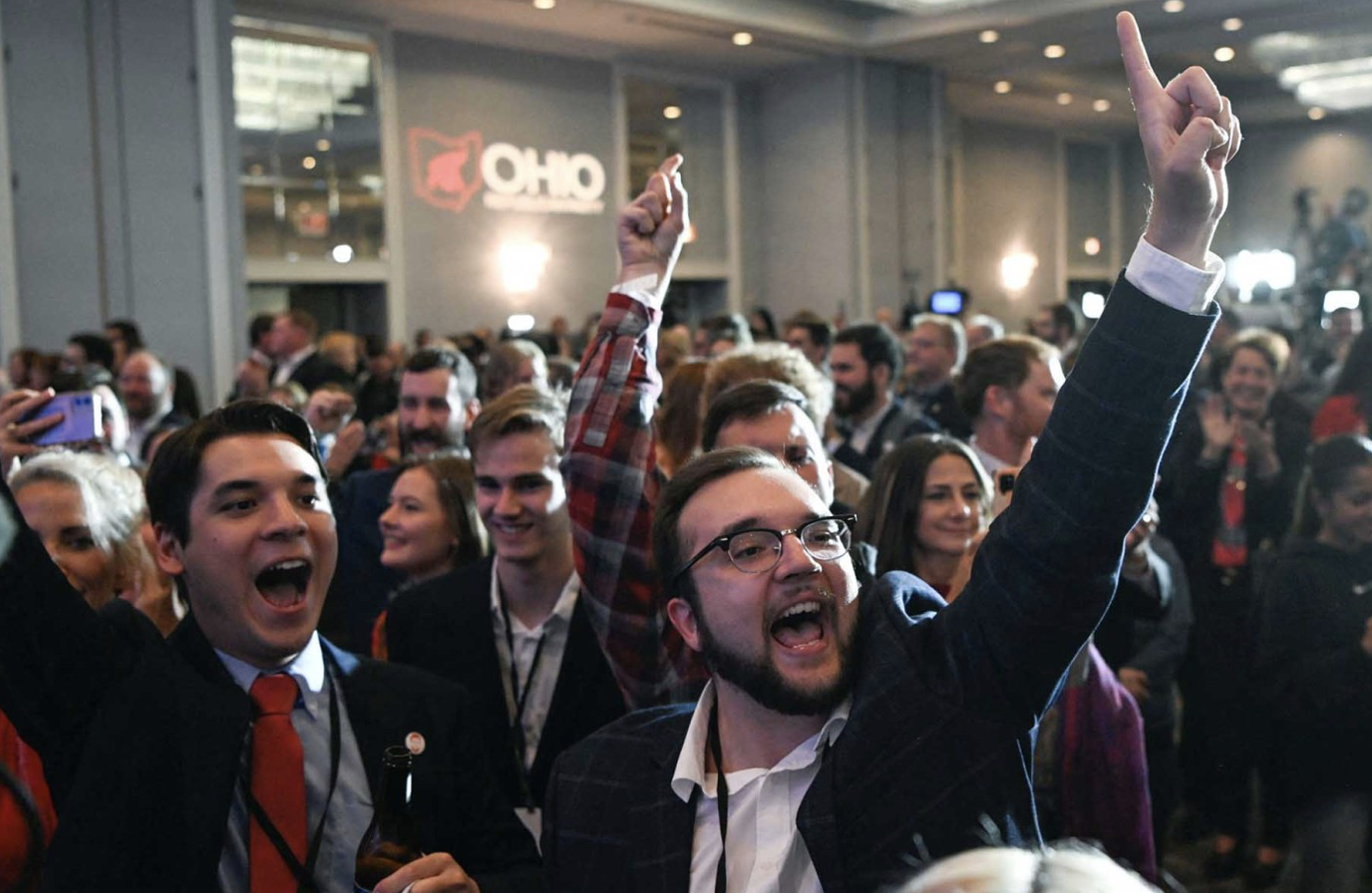 JD Vance (OH) supporters celebrate