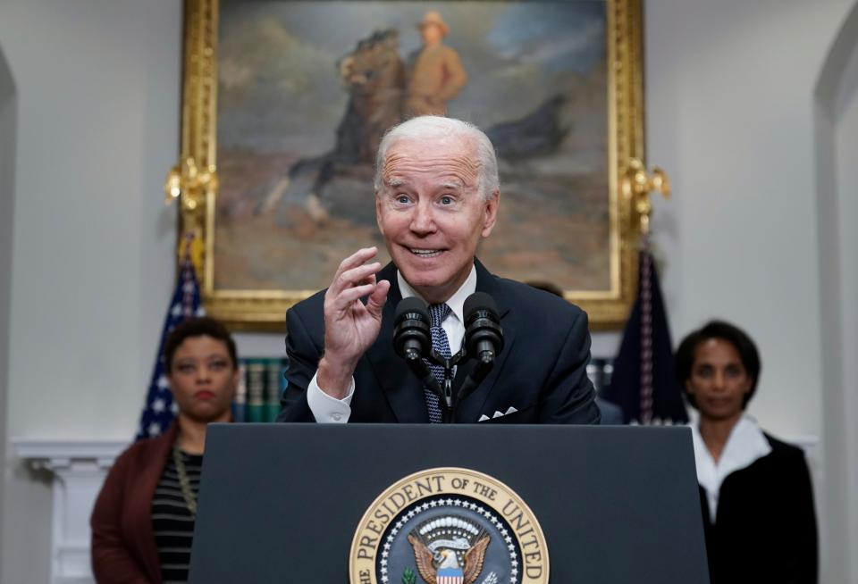 President Biden just signed a law” that would forgive large chunks of student debt. NOT