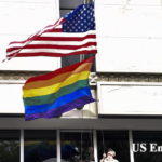US Flag at Embassy-Mexico City-pride-flag