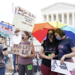 anti-life protesters at SCOTUS bldg