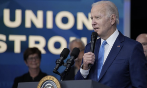 Biden speaks to labor union workers
