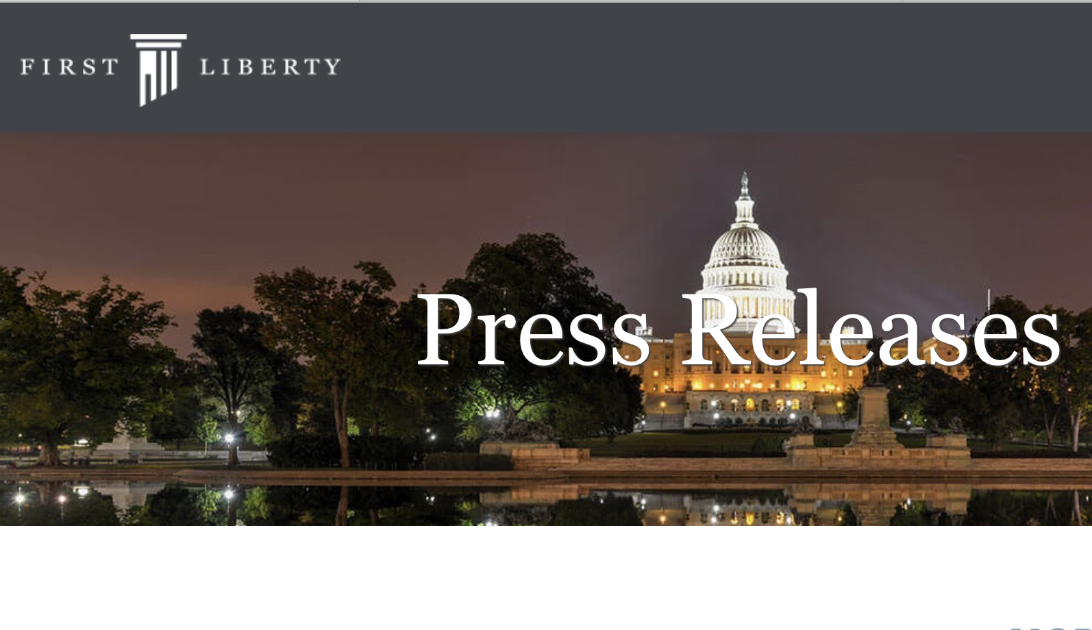 First Liberty Press Release