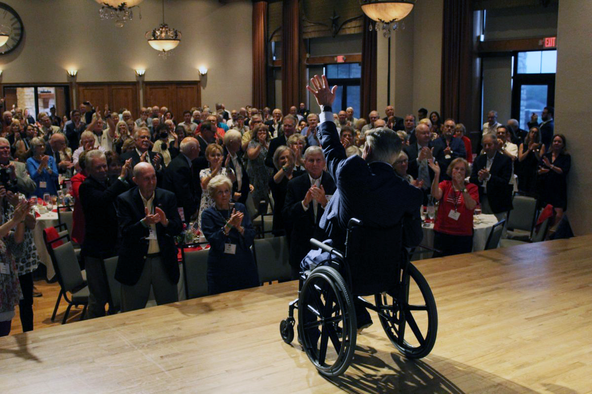 TX Gov Greg Abbott speaks at fundraiser