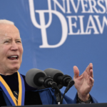 Biden speaks at Univ of Delaware