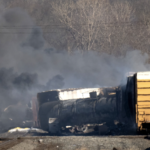 OH train derailment - toxic smoke - East Palestine