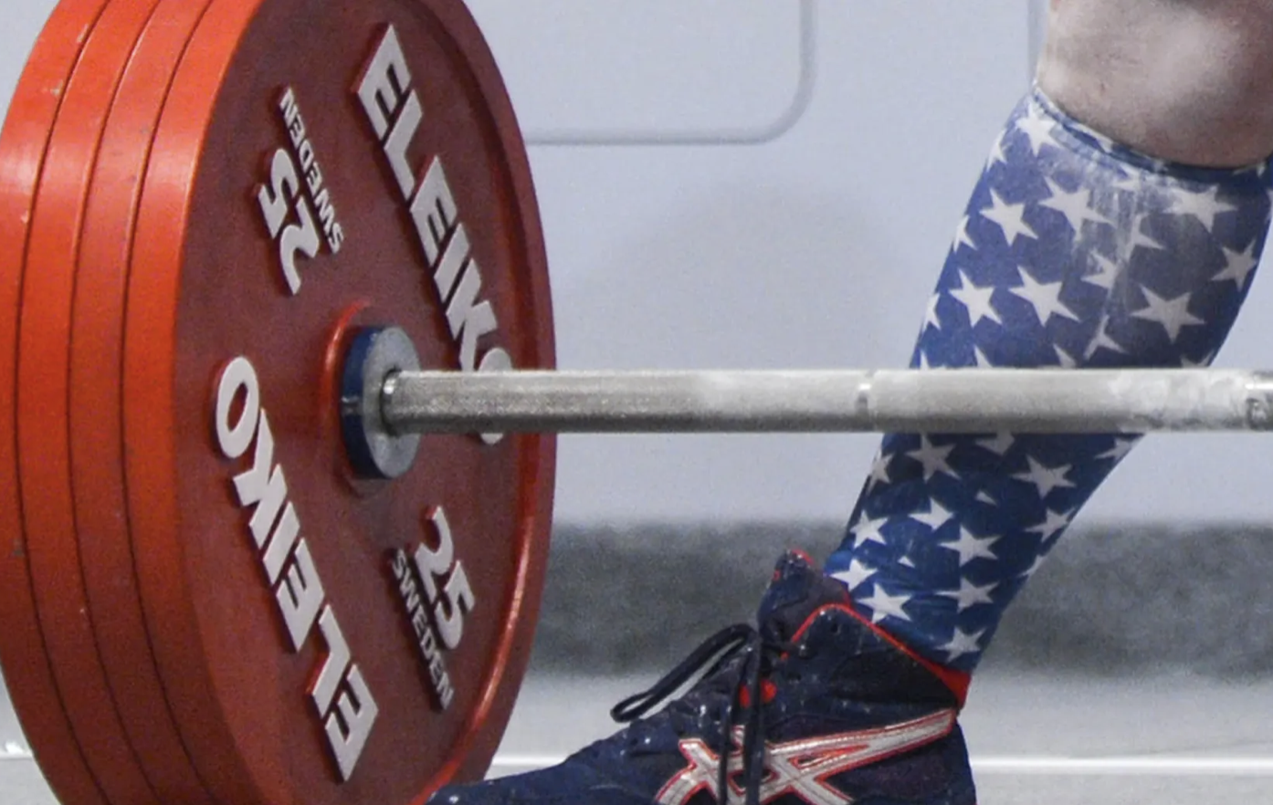 American weight lifting US sock