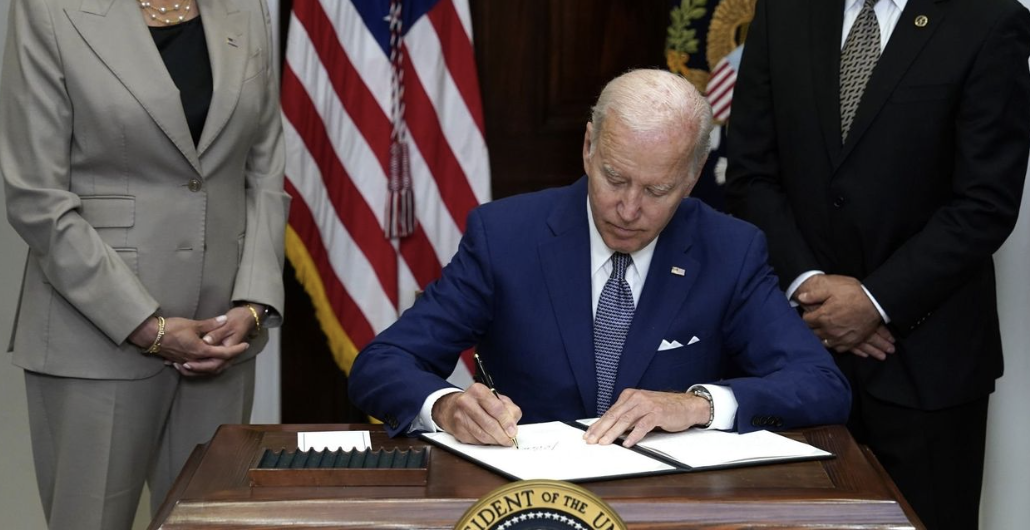 Biden signing bills into laws