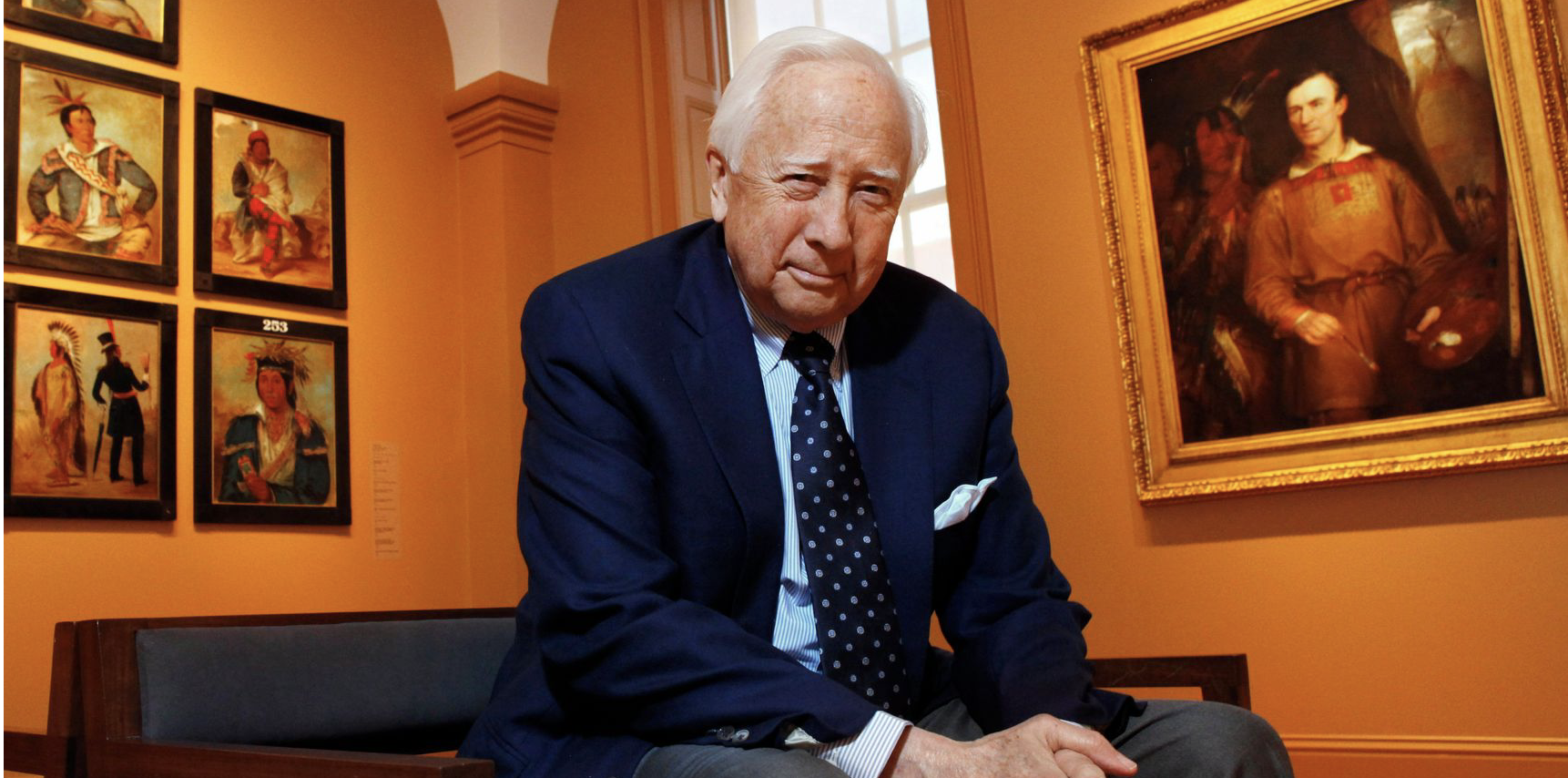 David McCullough at the National Portrait Gallery