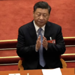 President Xi Jinping at China's National People's Congress at Great Hall of the People