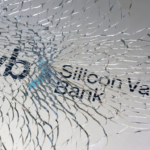 SVB - Silicon Valley Bank w shattered glass