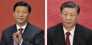 Xi w black and gray hair