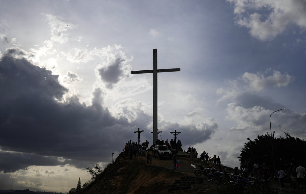Cross, crosses on a hill
