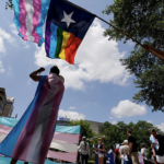 Trans Gay protests flags