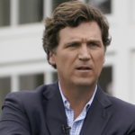 windblown Tucker Carlson