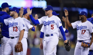 LA Dodgers Team at Dodgers Stadium