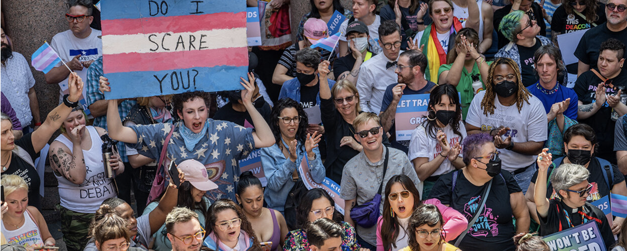 trans-gender protesters