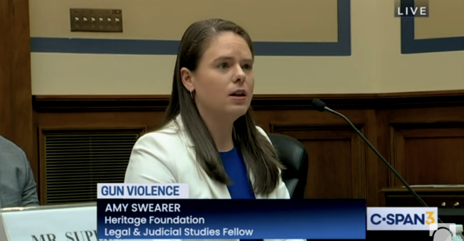 Amy Swearer testifies before Congress