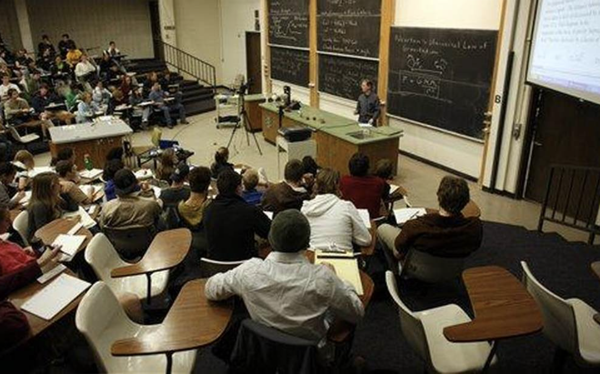college classroom lecture hall
