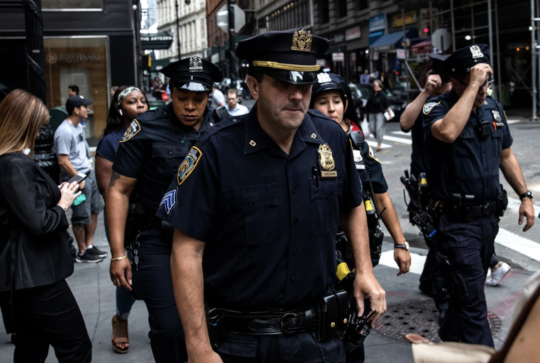 Police on the streets of NYC