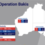 Partial map of Australia - Bakis