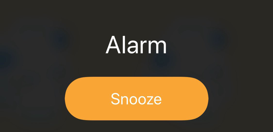 Snooze button