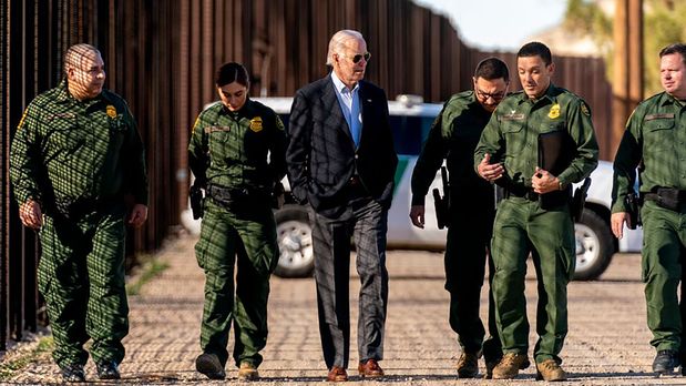 Biden at the border - border guards