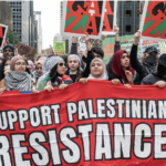Anti-Israel - Palestinian supproters protest in NYC