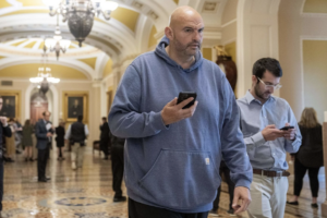 Sen John Fetterman (D PA) in the Capitol